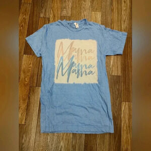 Ladies bleached "mama" tee size small